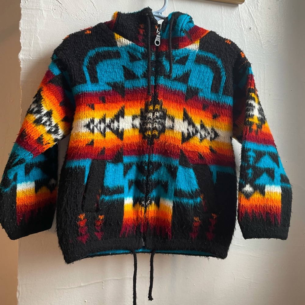 Wool hoodie for toddler size 2T. Unisex